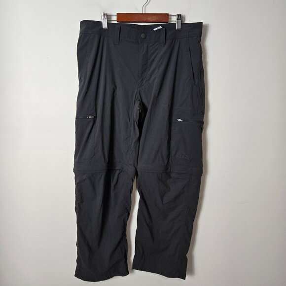 L.L. Bean Men's 34x32 Water-Resistant Cresta Hiking Zip-Off Pants Gray UPF - Picture 1 of 14